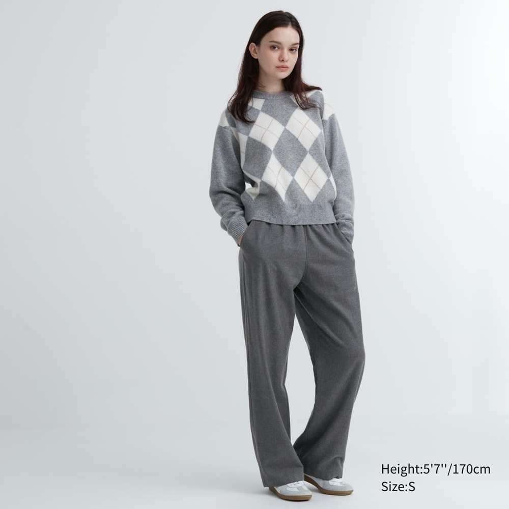 NWT Dark gray Uniqlo flannel pants size XS
